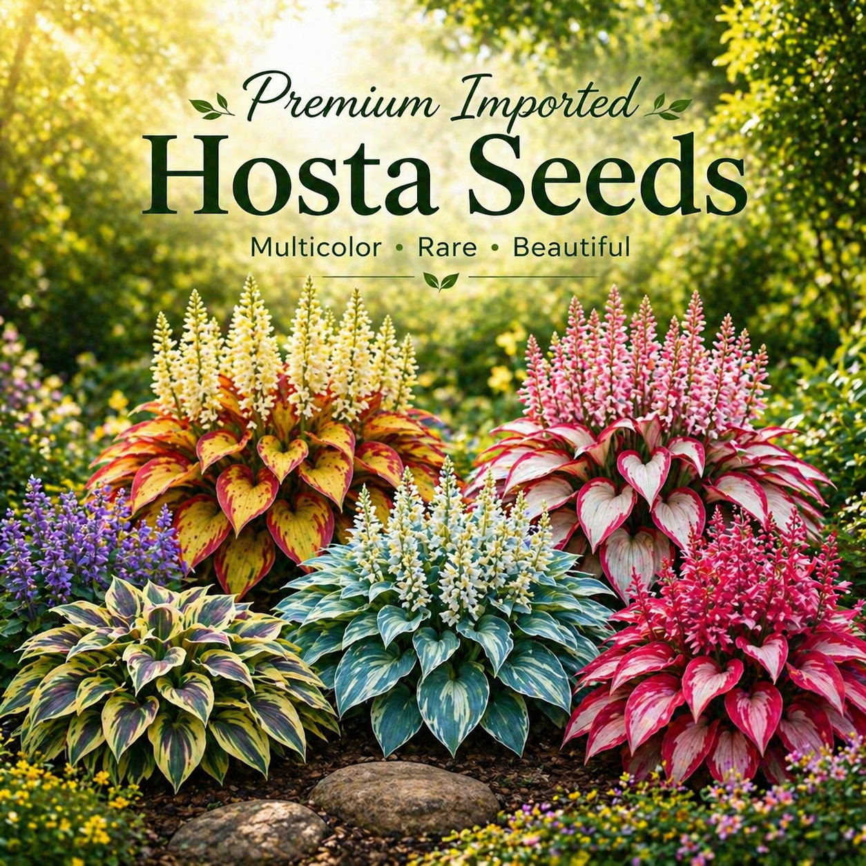 Exotic Multicolor Hosta Seeds Mix  | Beautiful Garden Upgrade – 50% OFF Today