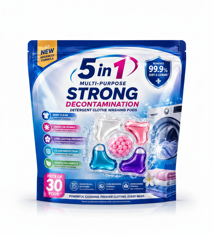GrabKart™ 5 in 1 Laundry Pods (Pack of 30) | 50% OFF