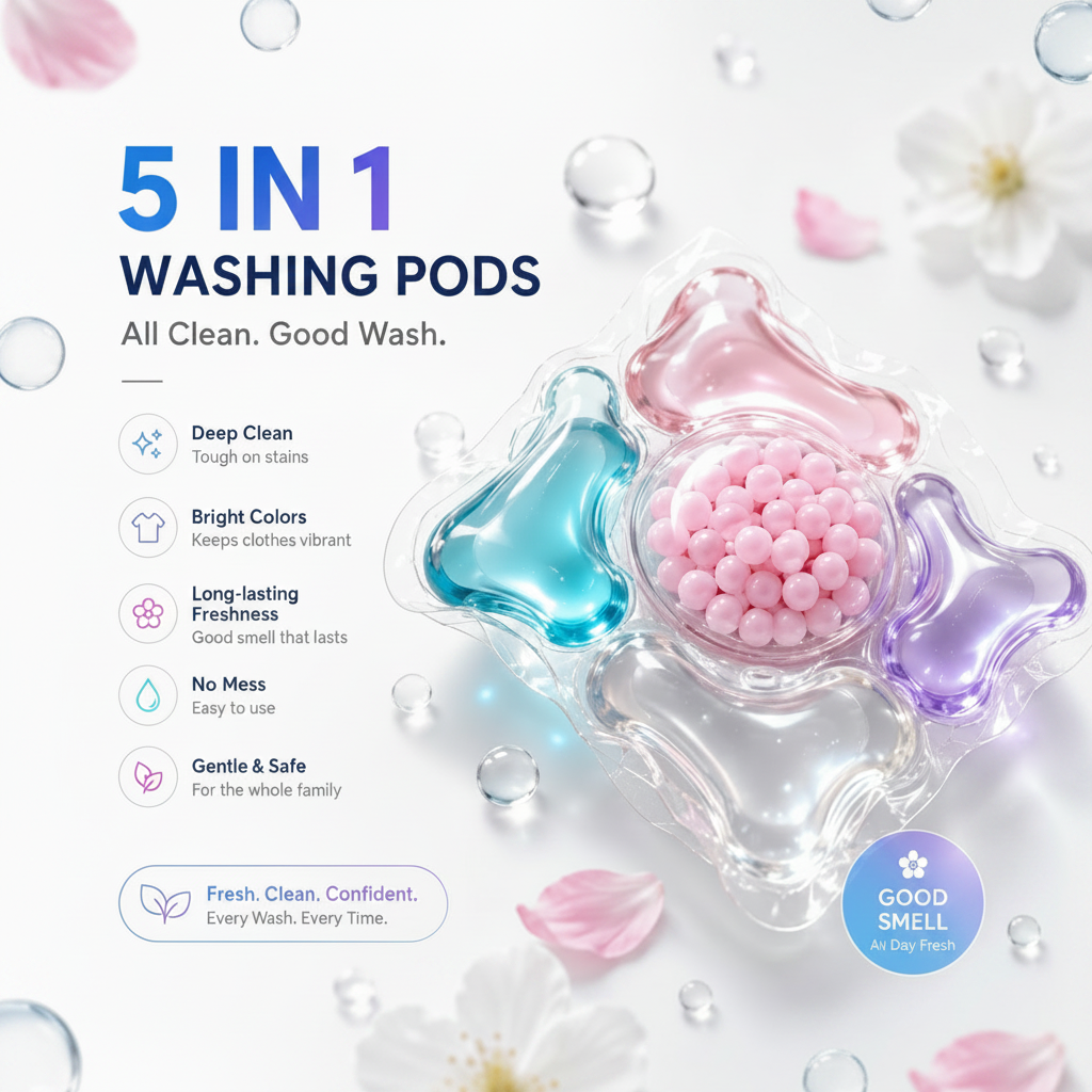 GrabKart™ 5 in 1 Laundry Pods (Pack of 30) | 50% OFF