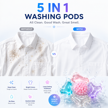 GrabKart™ 5 in 1 Laundry Pods (Pack of 30) | 50% OFF
