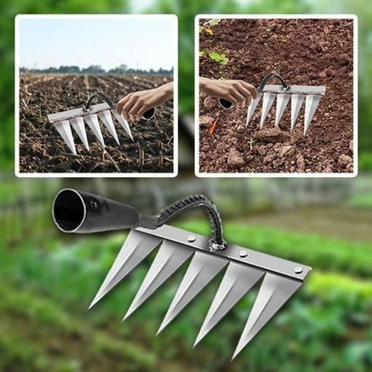 5-Teeth Carbon Steel Weeding Tool
